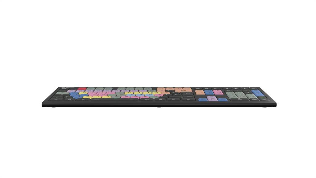Logickeyboard LKB-EDIUS-A2PC-FR, Volle Größe (100%), Kabelgebunden, USB, Scherenschalter, AZERTY, Schwarz-2