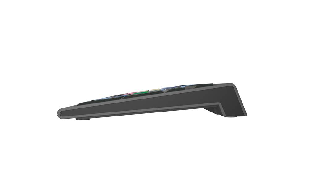Logickeyboard LKB-MCOM4-A2M-FR, Kabelgebunden, USB, Scherenschalter, AZERTY, LED, Schwarz-2