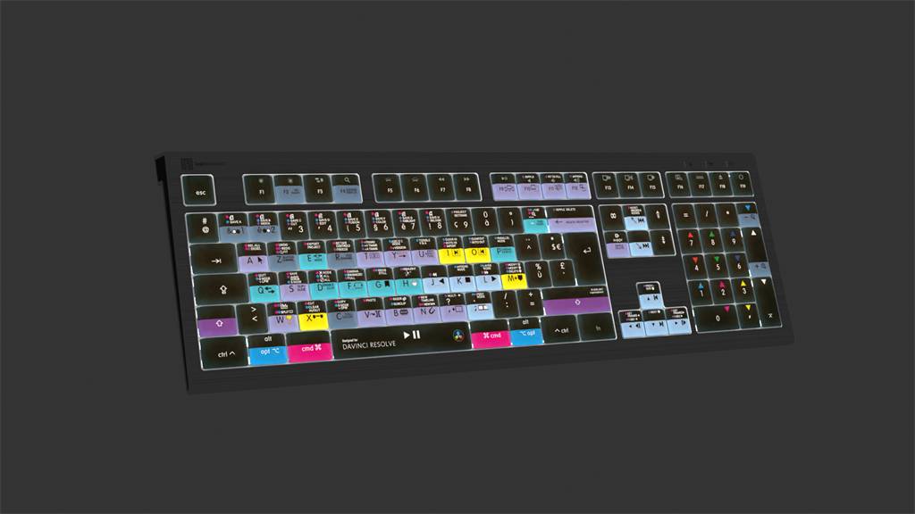 Logickeyboard ASTRA 2, Volle Größe (100%), Kabelgebunden, USB, Scherenschalter, AZERTY, Schwarz-1