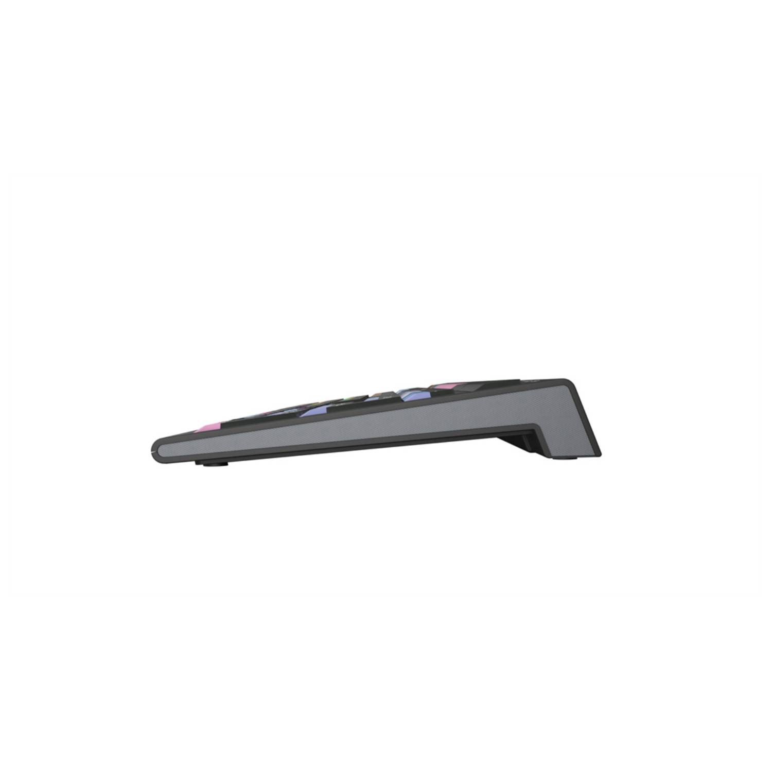 Logickeyboard LKB-FLS-A2PC-DE, Volle Größe (100%), USB, Scherenschlüsselschalter, QWERTZ, Schwarz-0