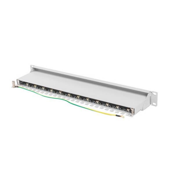 Lanberg PPS7-1024-S, Cat7, F/UTP (FTP), Grau, ABS, Metall, Rackeinbau, 1U