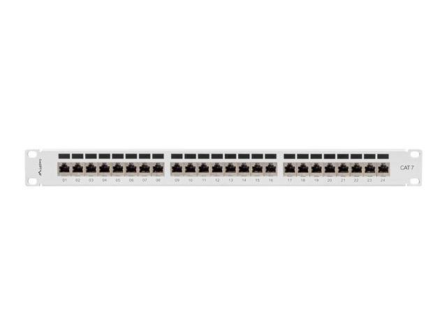 Lanberg PPS7-1024-S, Cat7, F/UTP (FTP), Grau, ABS, Metall, Rackeinbau, 1U-1