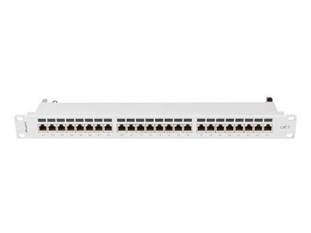 Lanberg PPS7-1024-S, Cat7, F/UTP (FTP), Grau, ABS, Metall, Rackeinbau, 1U-2
