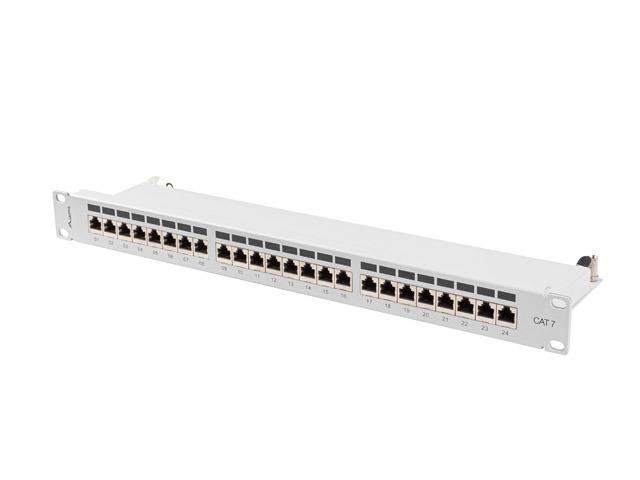 Lanberg PPS7-1024-S, Cat7, F/UTP (FTP), Grau, ABS, Metall, Rackeinbau, 1U-3