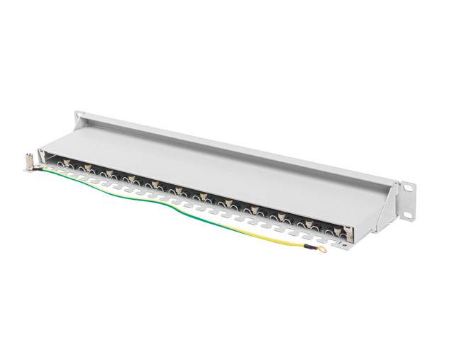 Lanberg PPS7-1024-S, Cat7, F/UTP (FTP), Grau, ABS, Metall, Rackeinbau, 1U-4