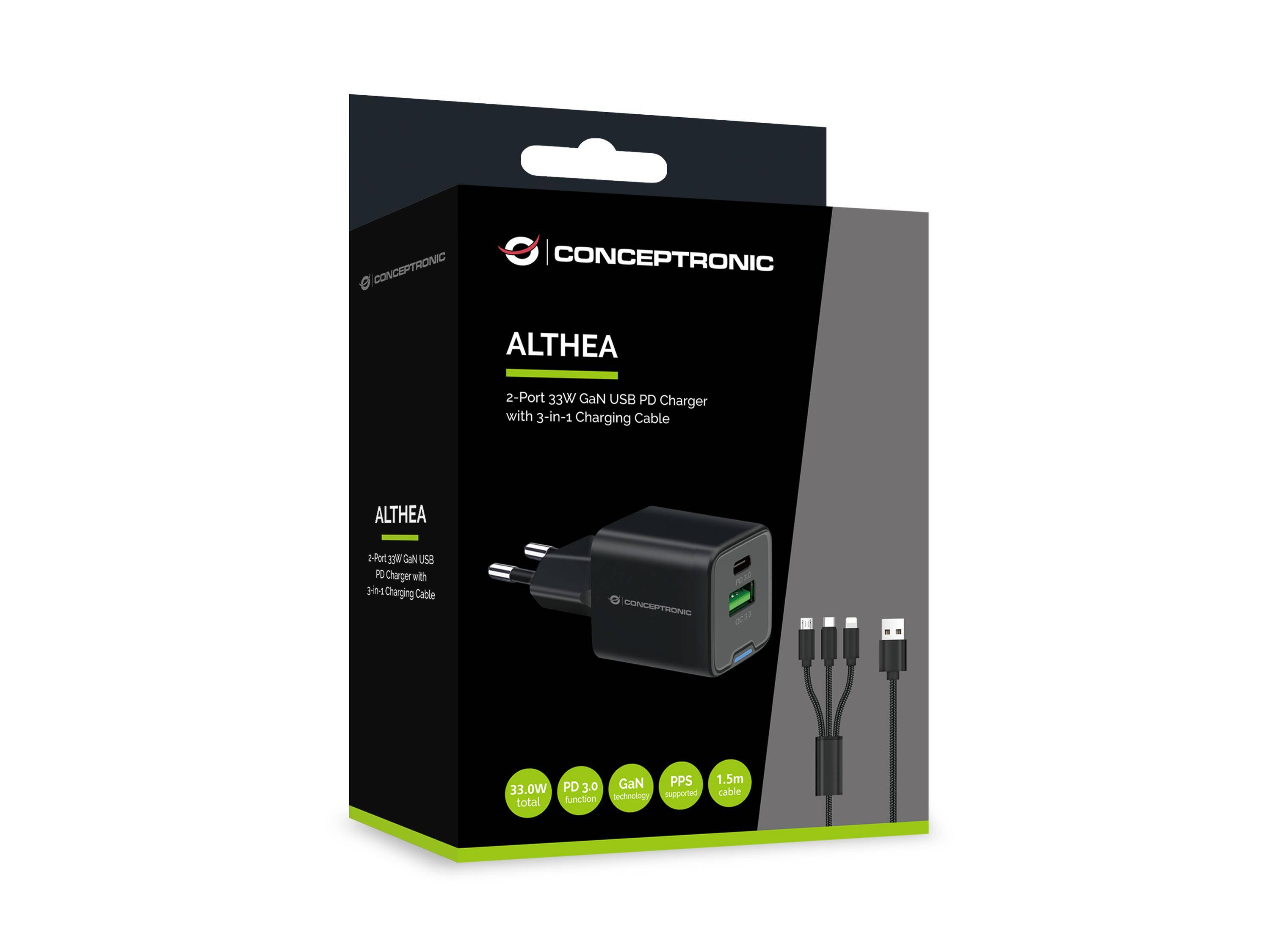 Conceptronic Netzteil - 33 watt - 3 A - Power-2