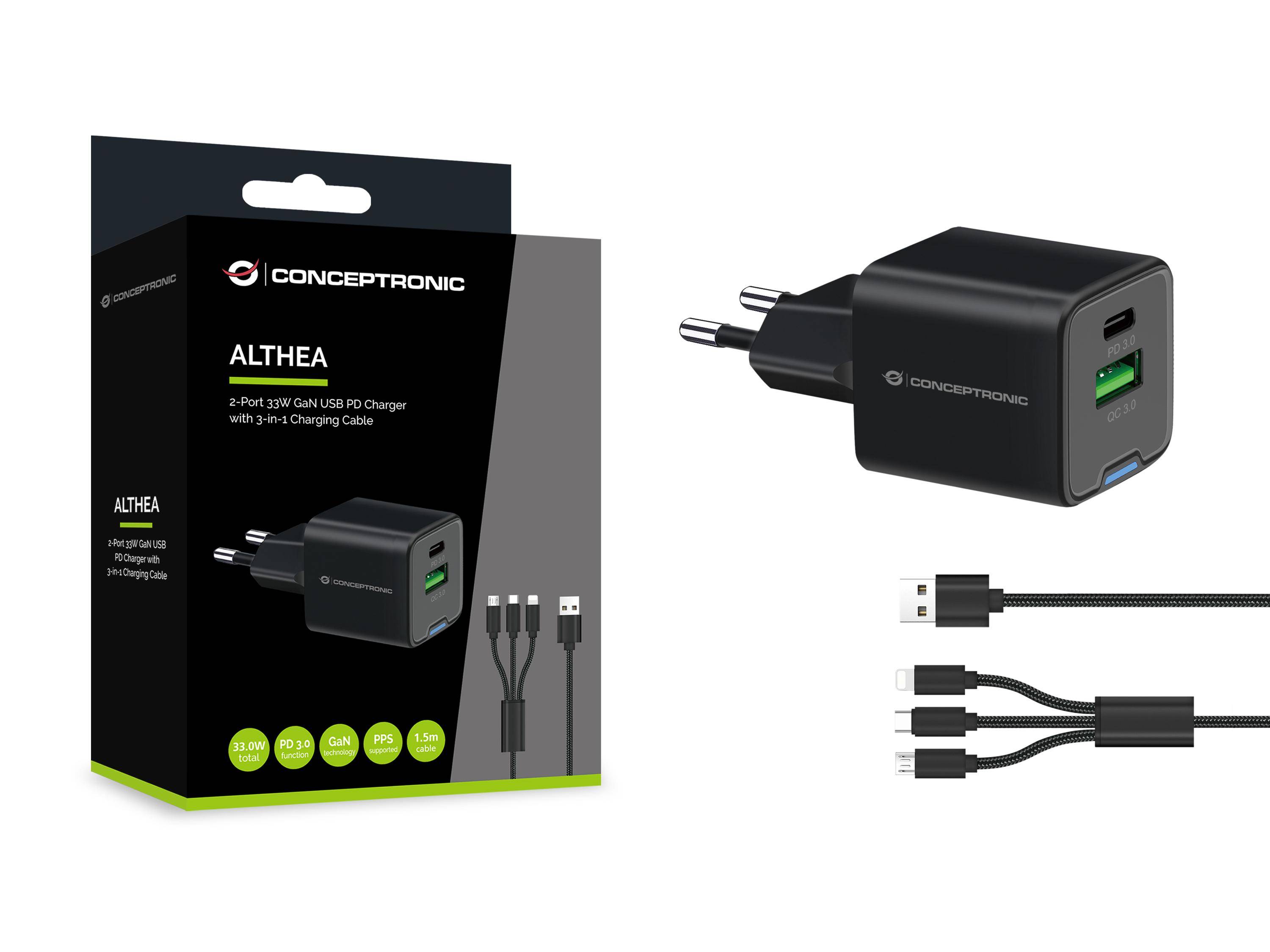 Conceptronic Netzteil - 33 watt - 3 A - Power-3