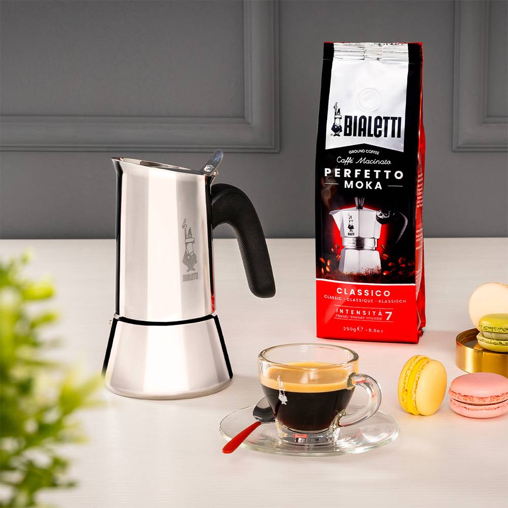 Bialetti Venus box, Mokka-Kanne, 0,1 l, Silber, Edelstahl, 2 Tassen, Polypropylen (PP)-1
