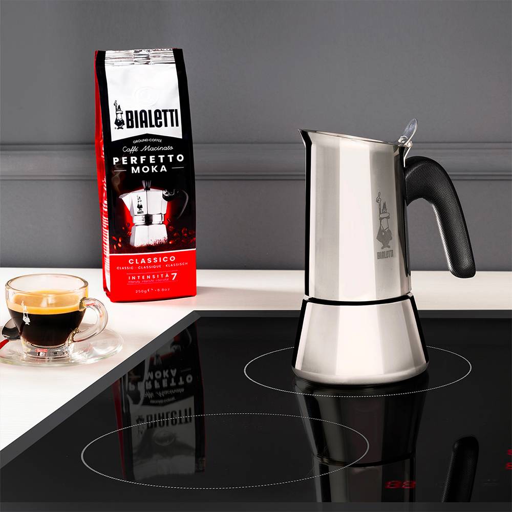 Bialetti Venus box, Mokka-Kanne, 0,1 l, Silber, Edelstahl, 2 Tassen, Polypropylen (PP)-2