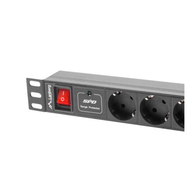 Lanberg PDU-07F-0200-IEC-BK - Stromverteilungseinheit (Rack - einbaufähig)