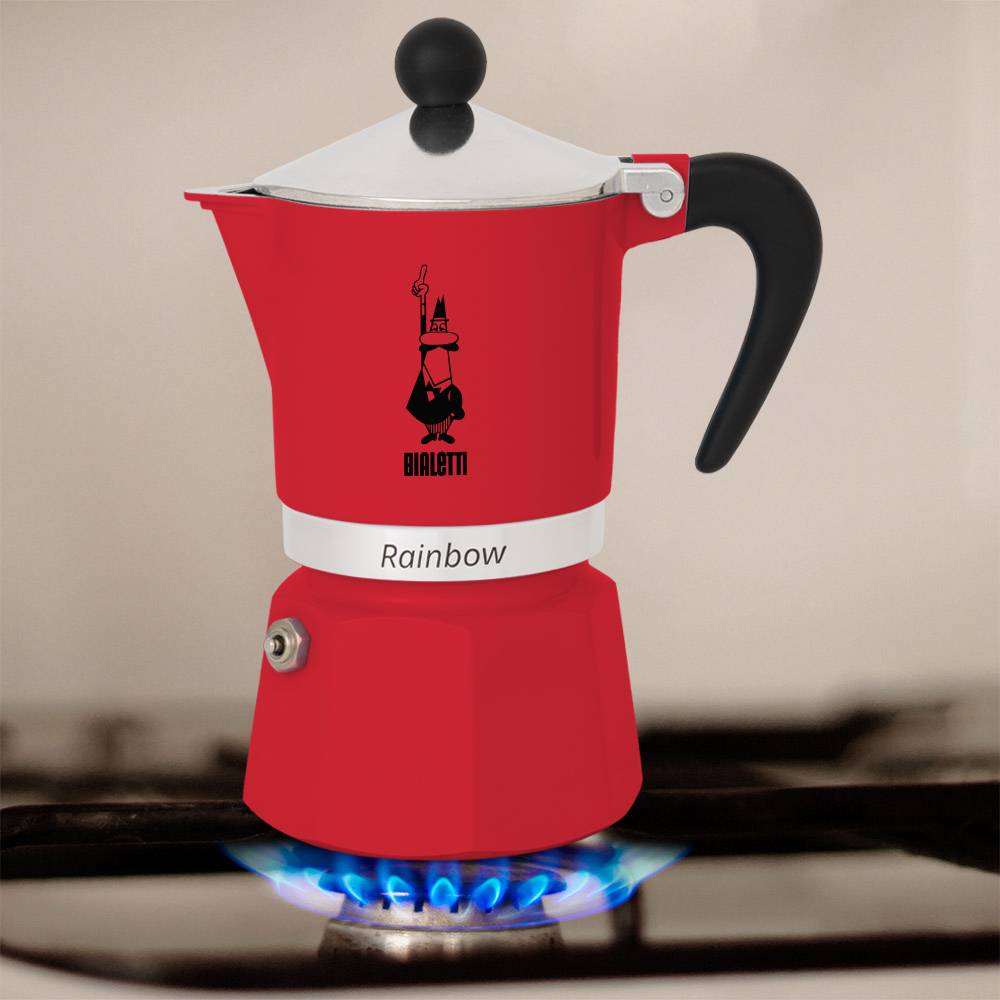 Bialetti Bialetti RAINBOW 6TZ rot Espressokocher Rot-3