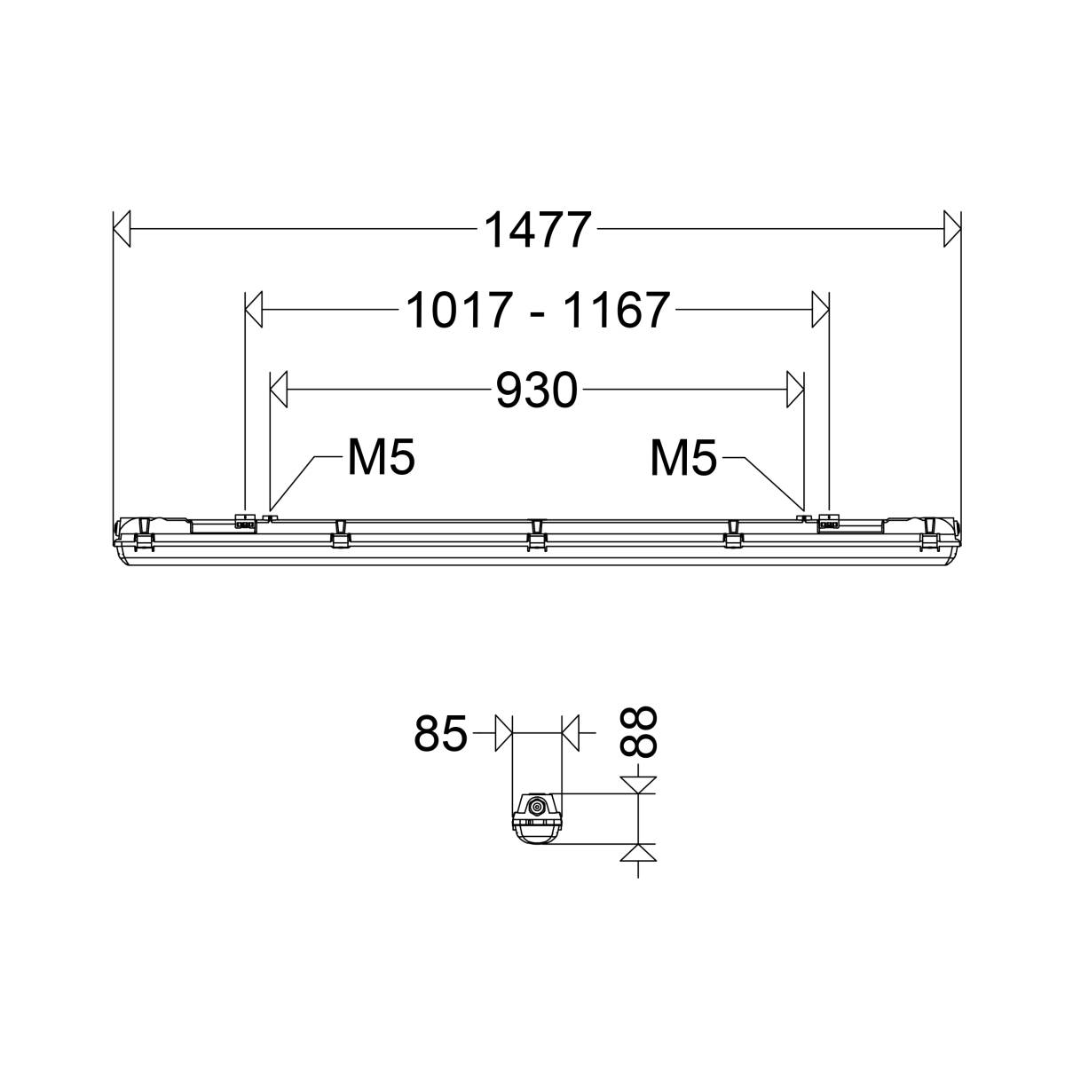 Schuch Licht LED-Notleuchte 167 15LG2 VARIO ZB-1