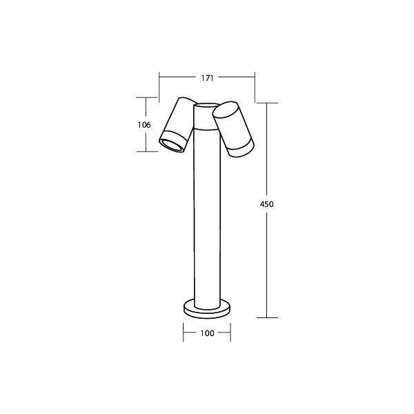 Brumberg Leuchten LED-Sockelleuchte 65362100-2