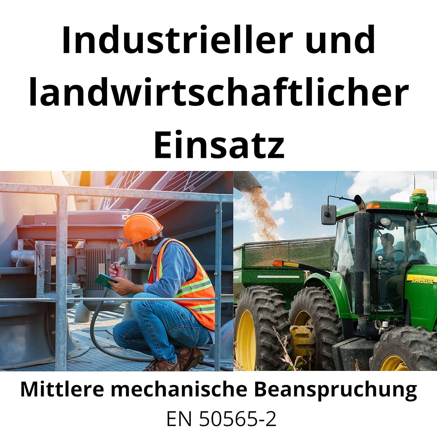 10 Meter Lapp 1600199 H07RN-F Gummileitung 2x1,5 mm² ohne Schutzleiter I Stromkabel für Außenbereich I UV-resistentes Ka-2