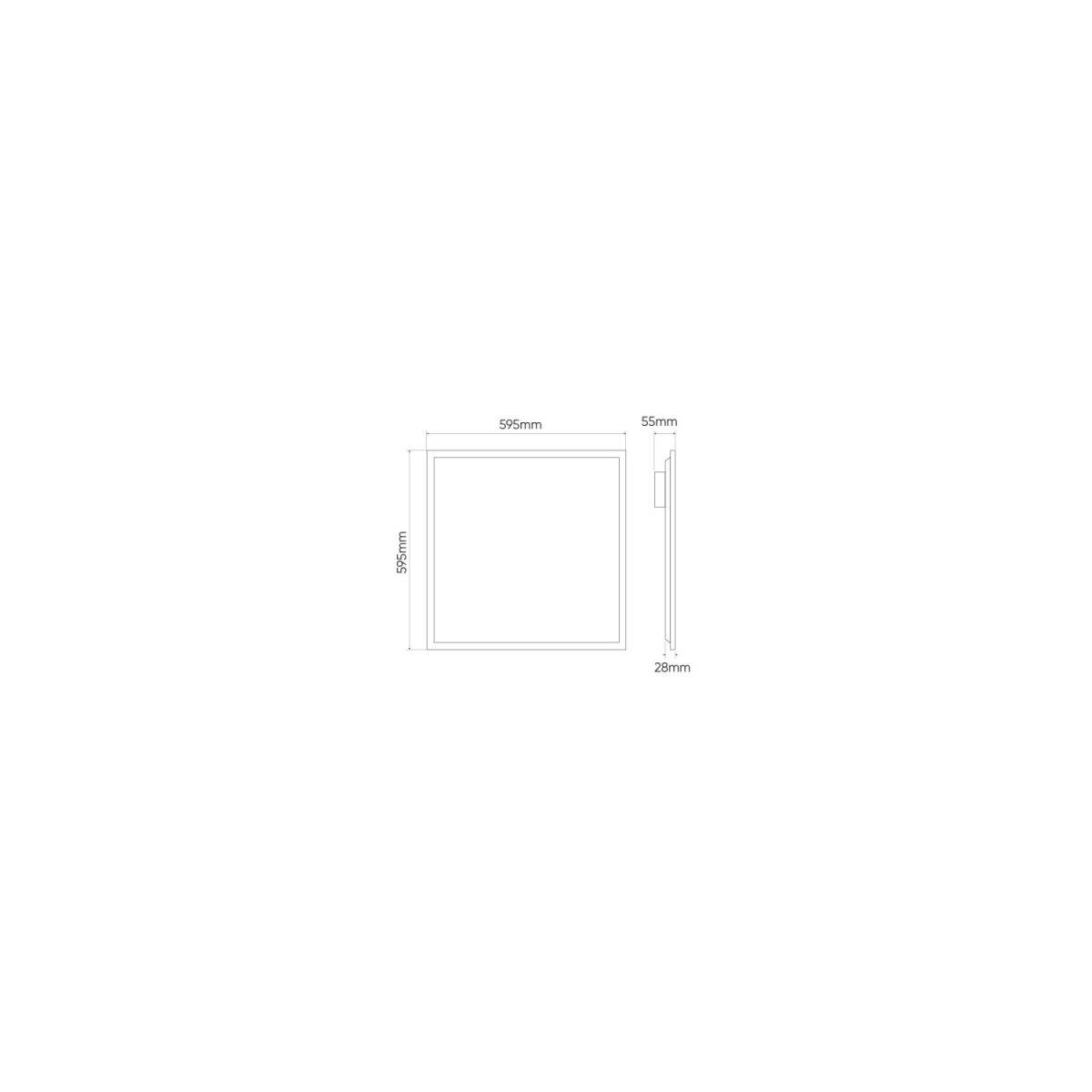 LED line PRIME Panel Backlit 40W | IP20 Schutzart | 4000K Neutralweißem Licht | 4800lm 59,5 x 59,5 cm-1