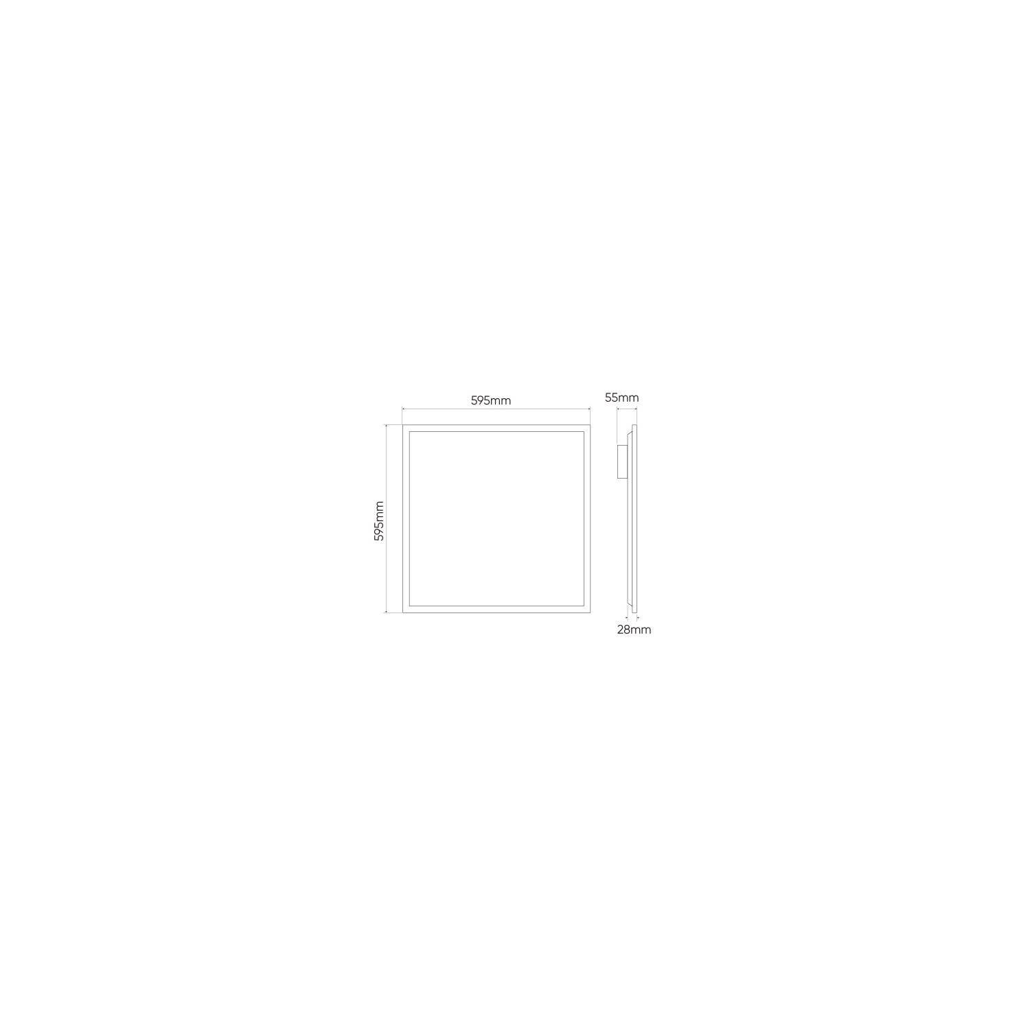 LED line PRIME Panel Backlit 40W | IP20 Schutzart | 4000K Neutralweißem Licht | Dimmbar 4800lm 59,5 x 59,5 cm-1