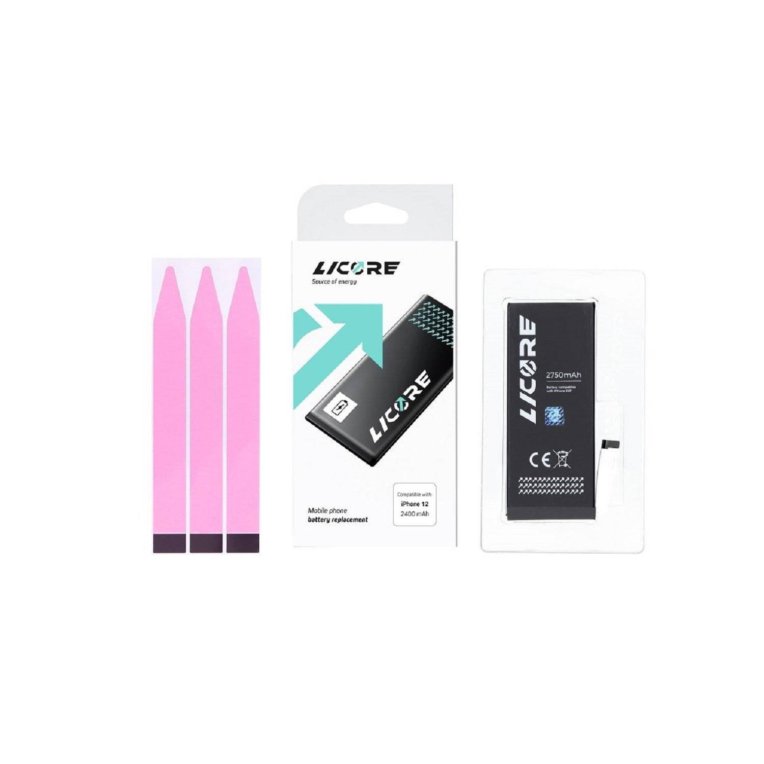Licore Akku Ersatz kompatibel mit iPhone 12 Mini 2227 mAh Li-lon Austausch Batterie Accu-2