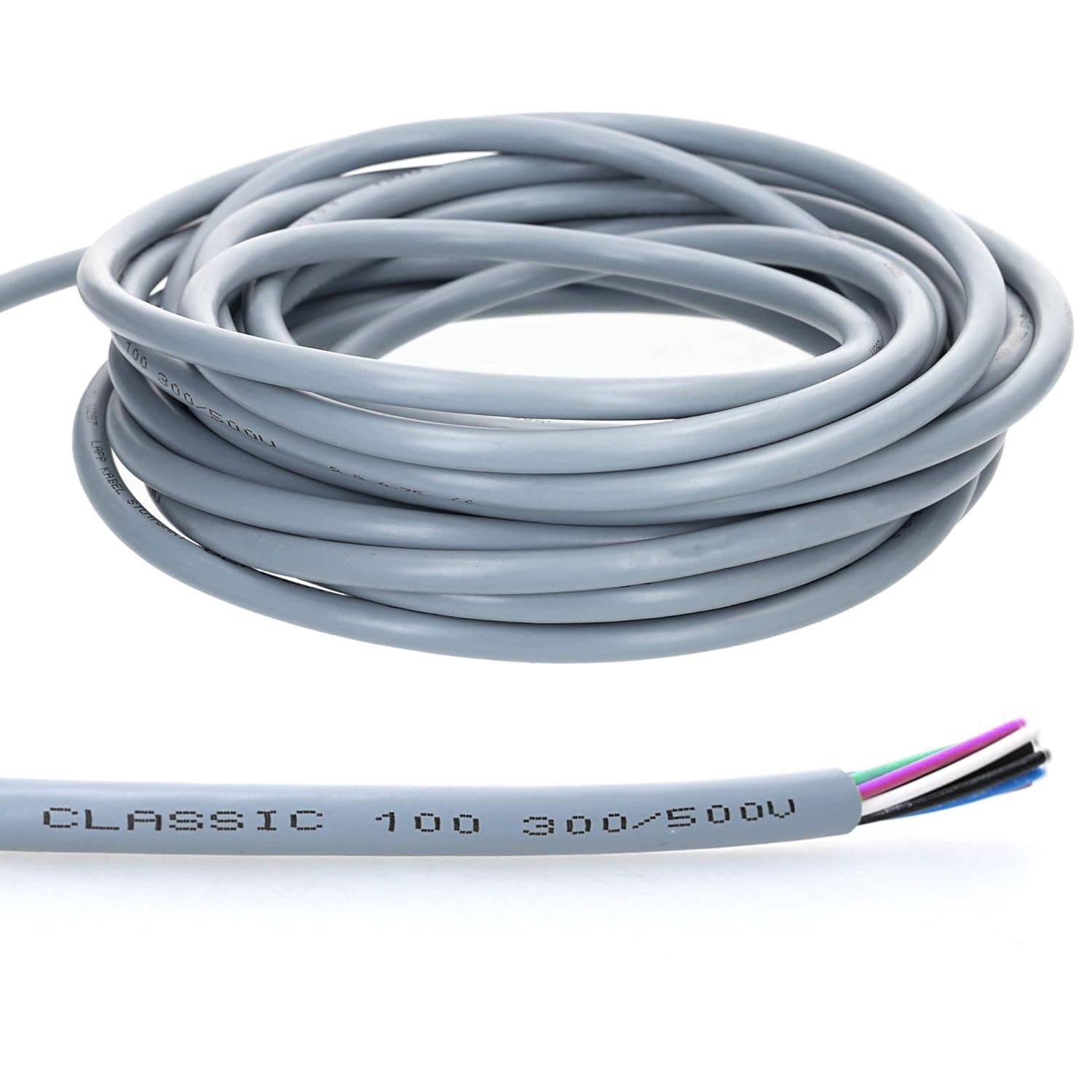 10 Meter Lapp 00101254 Ölflex Classic 100 Steuerleitung 3x0,75 mm² ohne grün-gelben Schutzleiter I Kabel 3 adrig I Farbc-0