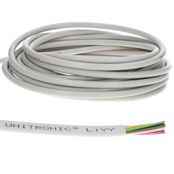 10 Meter Lapp 0028308 LiYY Steuerleitung 8x0,25 mm² I Signalkabel 8 adrig I Lötkabel für Platine I Datenkabel LED Verlän