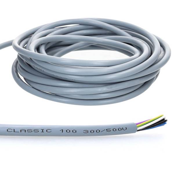 10 Meter Lapp 0010027 Ölflex Classic 100 PVC Steuerleitung 8x0,75 mm² mit grün-gelben Schutzleiter 8G0,75 mm² I Kabel 8