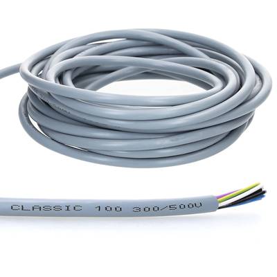 10 Meter Lapp 0010027 Ölflex Classic 100 PVC Steuerleitung 8x0,75 mm² mit grün-gelben Schutzleiter 8G0,75 mm² I Kabel 8-0