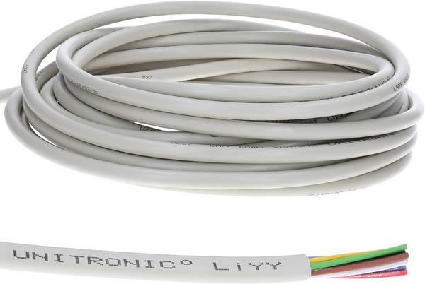 10 Meter Lapp 0028608 UNITRONIC LiYY PVC-Datenleitung 8x0,75 mm² I Signalleitung I Klingelkabel I Verlängerung LED Kabel