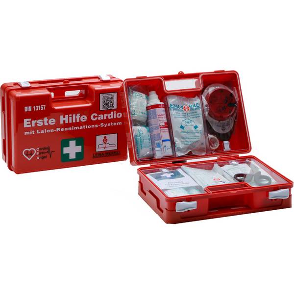 LEINA Erste-Hilfe-Koffer SAN CARDIO, Inhalt: DIN 13157 (8970060)
