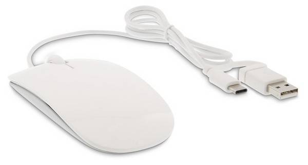 LMP MS-1657C - Optisch - USB Typ-A - 1600 DPI - Weiß