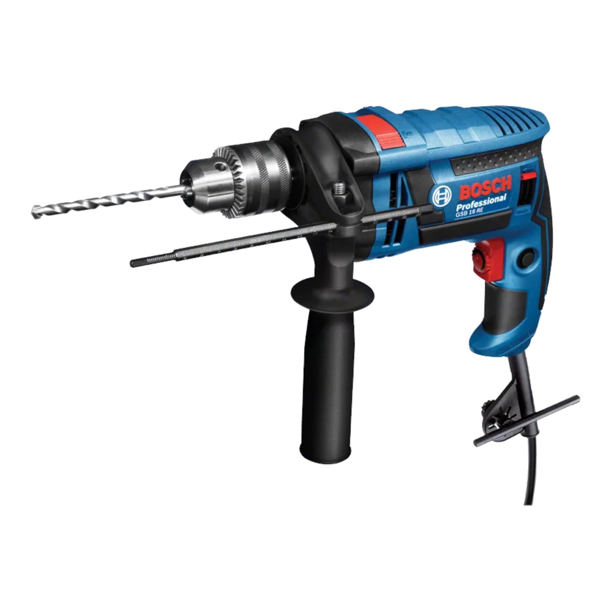 Bosch GSB 16 RE Professional Schlagbohrmaschine 750 W 2,3 Nm ( 060114E500 ) + Zubehör + Koffer-0