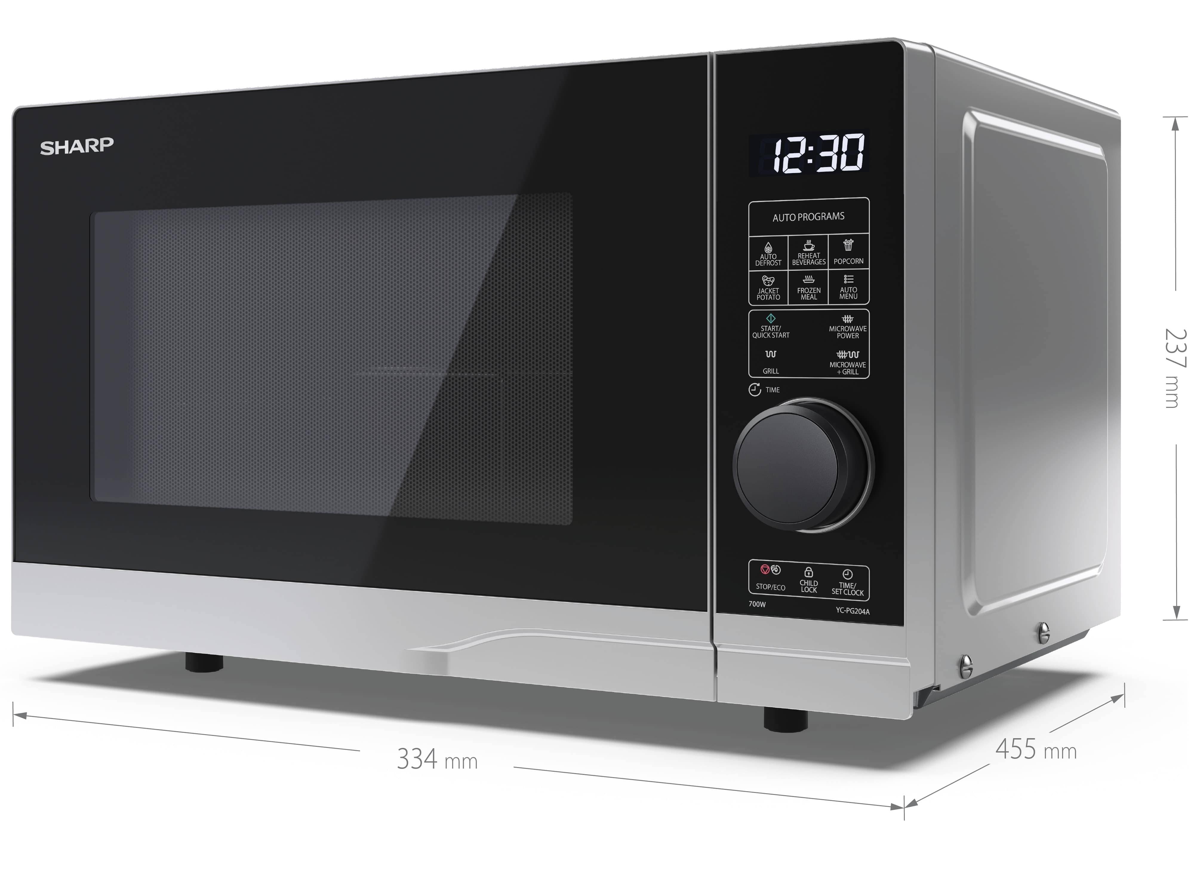 Symbolbild für Sharp Premium series YC-PG204AE-S - Mikrowellenofen mit Grill