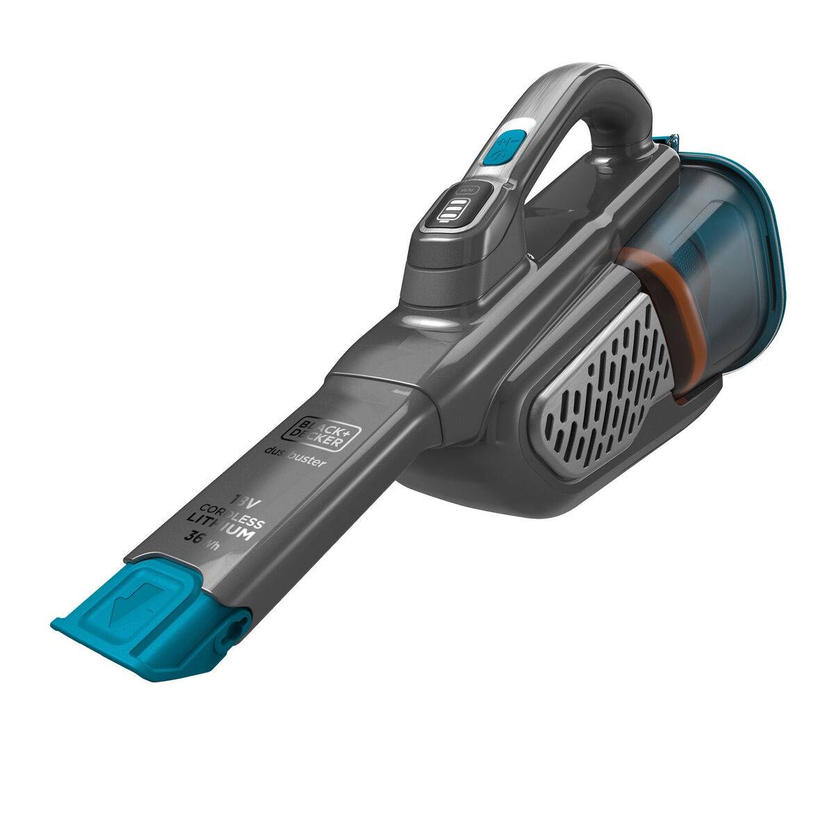 Black & Decker BHHV520BF-QW, Trocken, Zyklonal, Teppich, Harter Boden, Polsterung, Mechanisch, Beutellos, Blau, Silber,-0