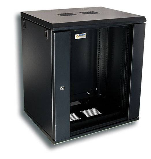 Pulsar RW1264 Easy Rack Wand-Patchschrank mit Glastür – 12HE 19-Zoll Netzwerkschrank-1