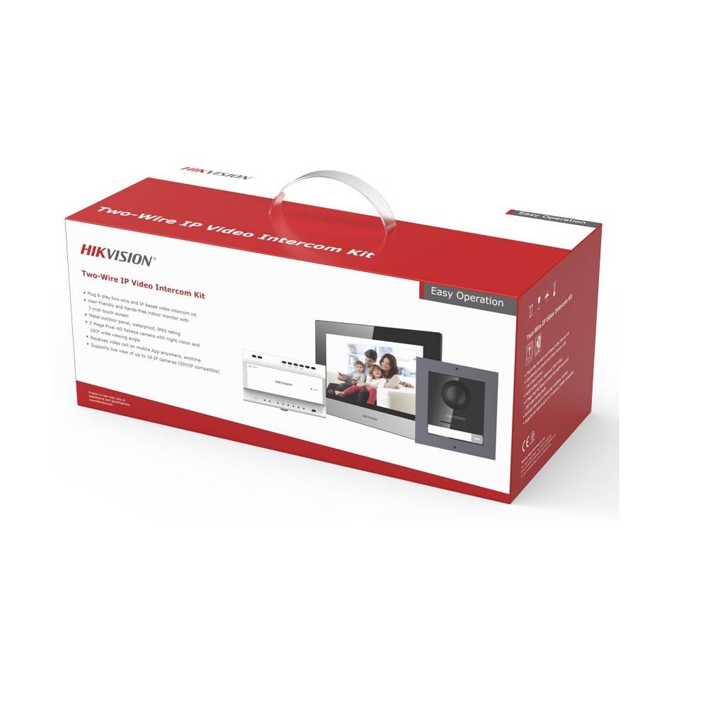 Hikvision DS-KIS702Y Digitales IP-Video-Türsprechanlagen-Kit-1