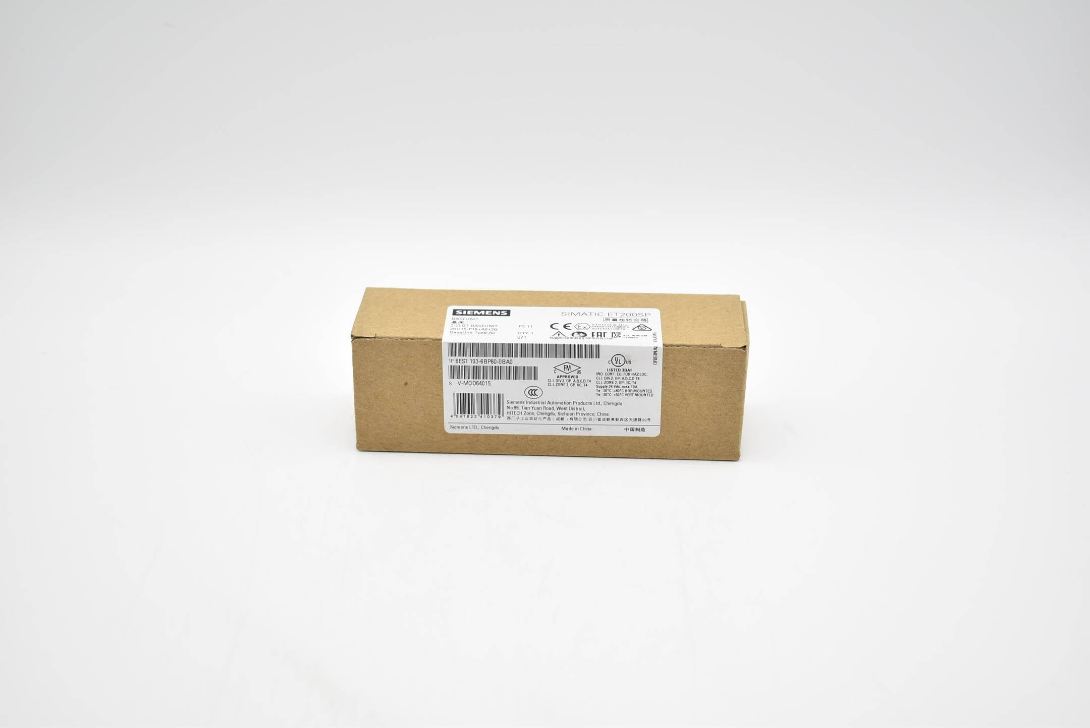 Siemens simatic ET200SP Baseunit 6ES7 193-6BP60-0BA0 ( 6ES7193-6BP60-0BA0 ) E.11-0