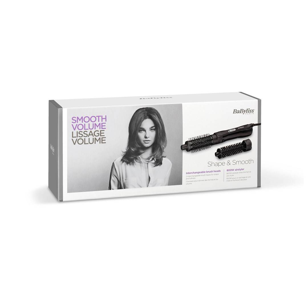 Babyliss Shape & Smooth Warmluftbürste Schwarz-14
