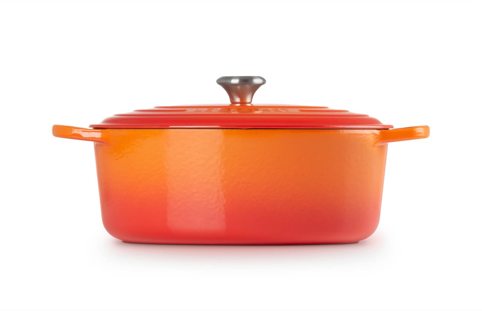 Le Creuset Signature, 7,5 l, Oval, Orange, Eisenguss, Emaille, Orange-2