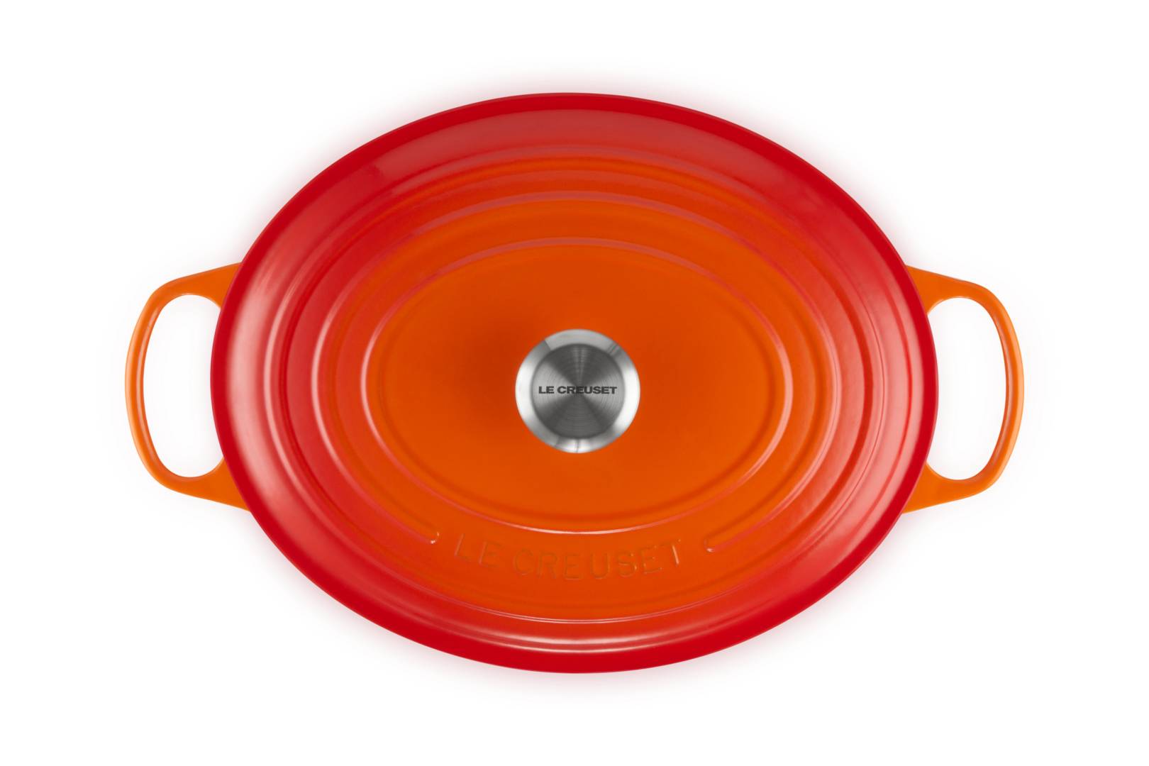 Le Creuset Signature, 7,5 l, Oval, Orange, Eisenguss, Emaille, Orange-3