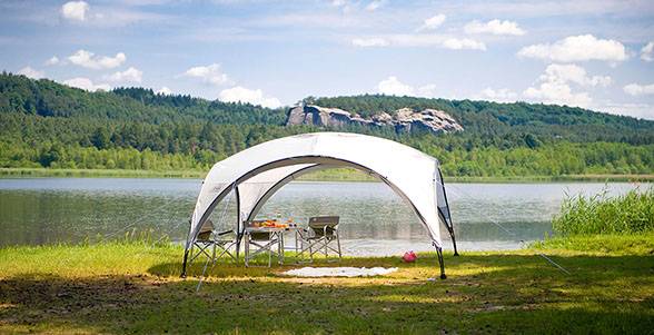 Coleman Event Shelter M, Schutz, Grün, Weiß, Stahl, Polyester, 9 m², 50+-1