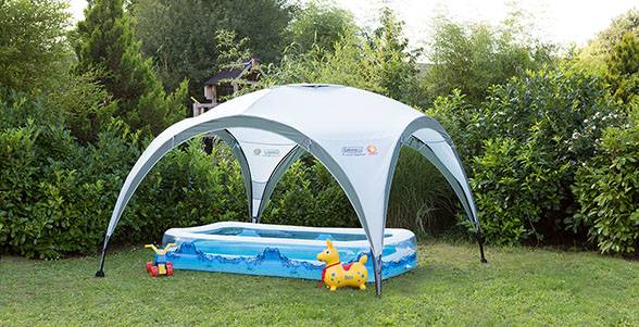 Coleman Event Shelter M, Schutz, Grün, Weiß, Stahl, Polyester, 9 m², 50+-2