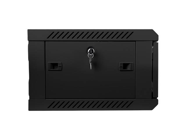 Lanberg WF01-6404-10B, 4U, Wandmontiertes Regal, 60 kg, Schwarz, Stahl, Gehärtetes Glas, Geschlossen-2