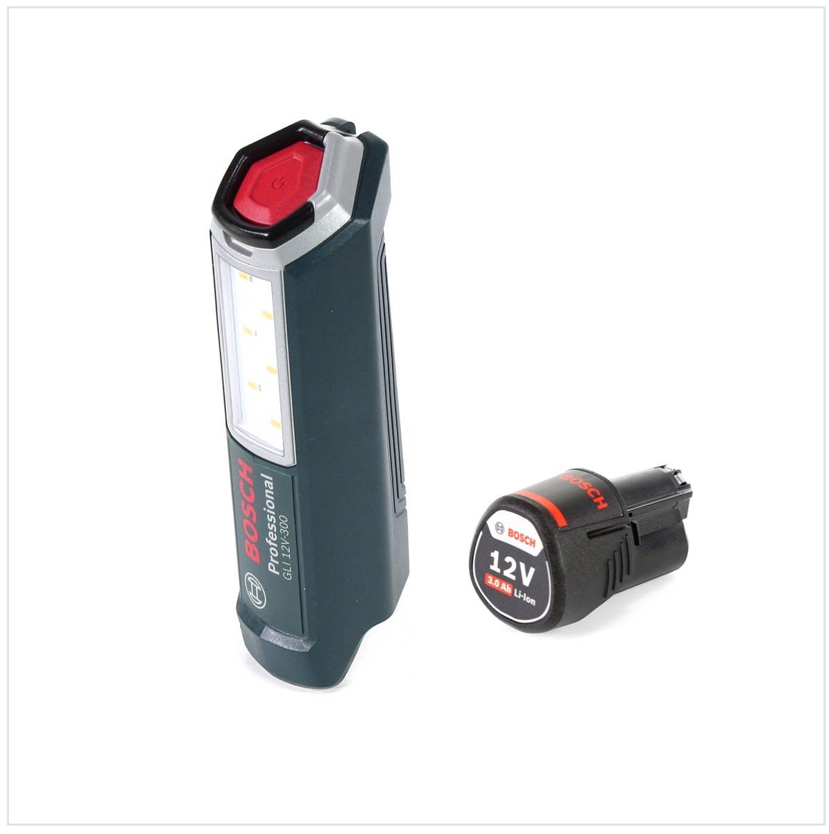 Bosch Professional GLI 12V-300 Akku Lampe + 1x GBA 12 V 3,0 Ah Akku - ohne Ladegerät-1