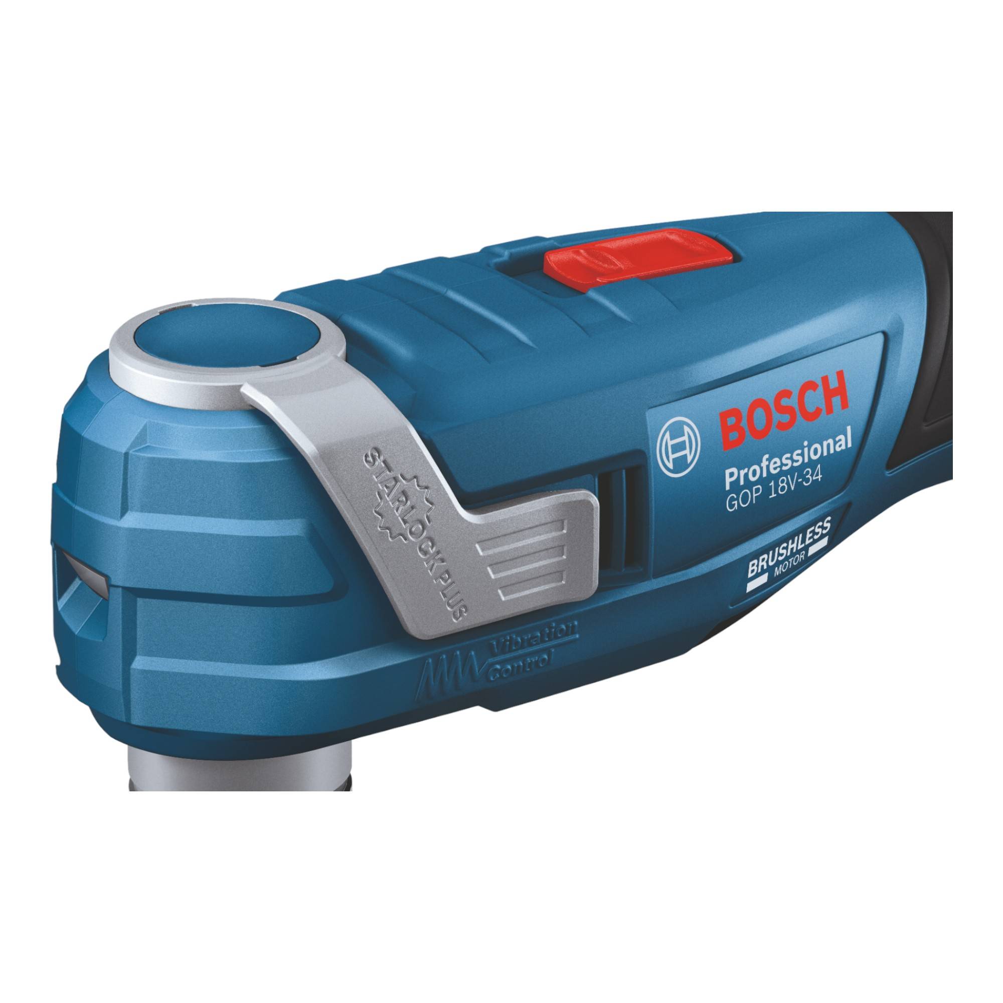 Bosch GOP 18V-34 Professional Akku Multi Cutter 18 V Starlock Plus + 2x Akku 4,0 Ah + Ladegerät + 17 tlg.-2