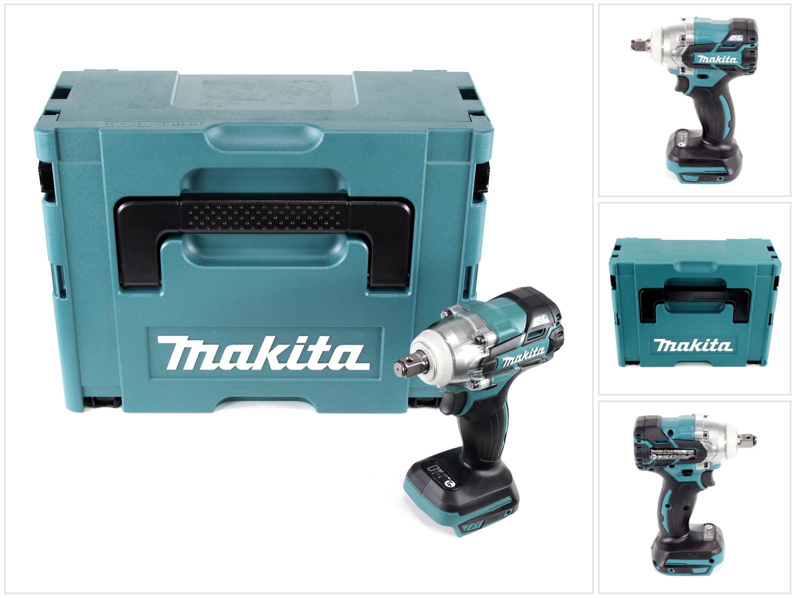 Makita DTW 285 ZJ Akku Schlagschrauber 18V 280Nm 1/2" Brushless Solo + Makpac - ohne Akku, ohne Ladegerät-0
