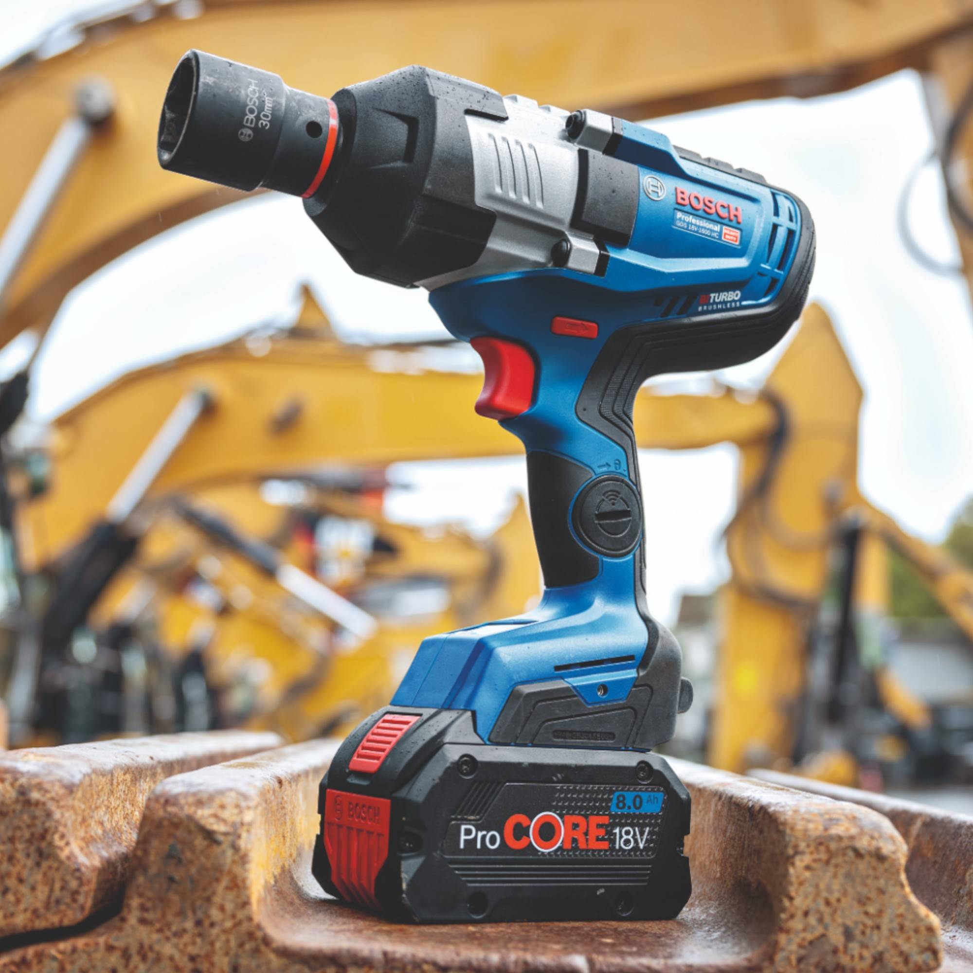 Bosch GDS 18V-1600 HC Professional Akku Schlagschrauber 18 V 1600 Nm 3/4'' BITURBO Brushless + 1x ProCORE Akku 8,0-4