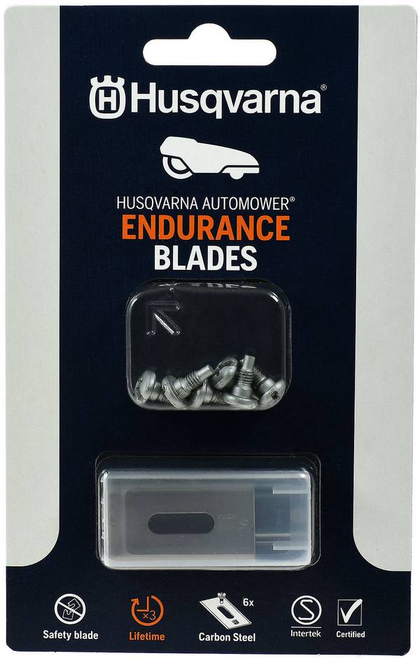 Langloch Ersatz-Messer-Klingen langlebig 6er Blister Endurance Messer kompatibel mit Husqvarna Autom
