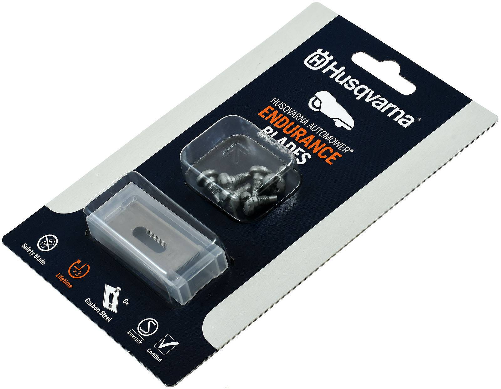 Langloch Ersatz-Messer-Klingen langlebig 6er Blister Endurance Messer kompatibel mit Husqvarna Autom-1