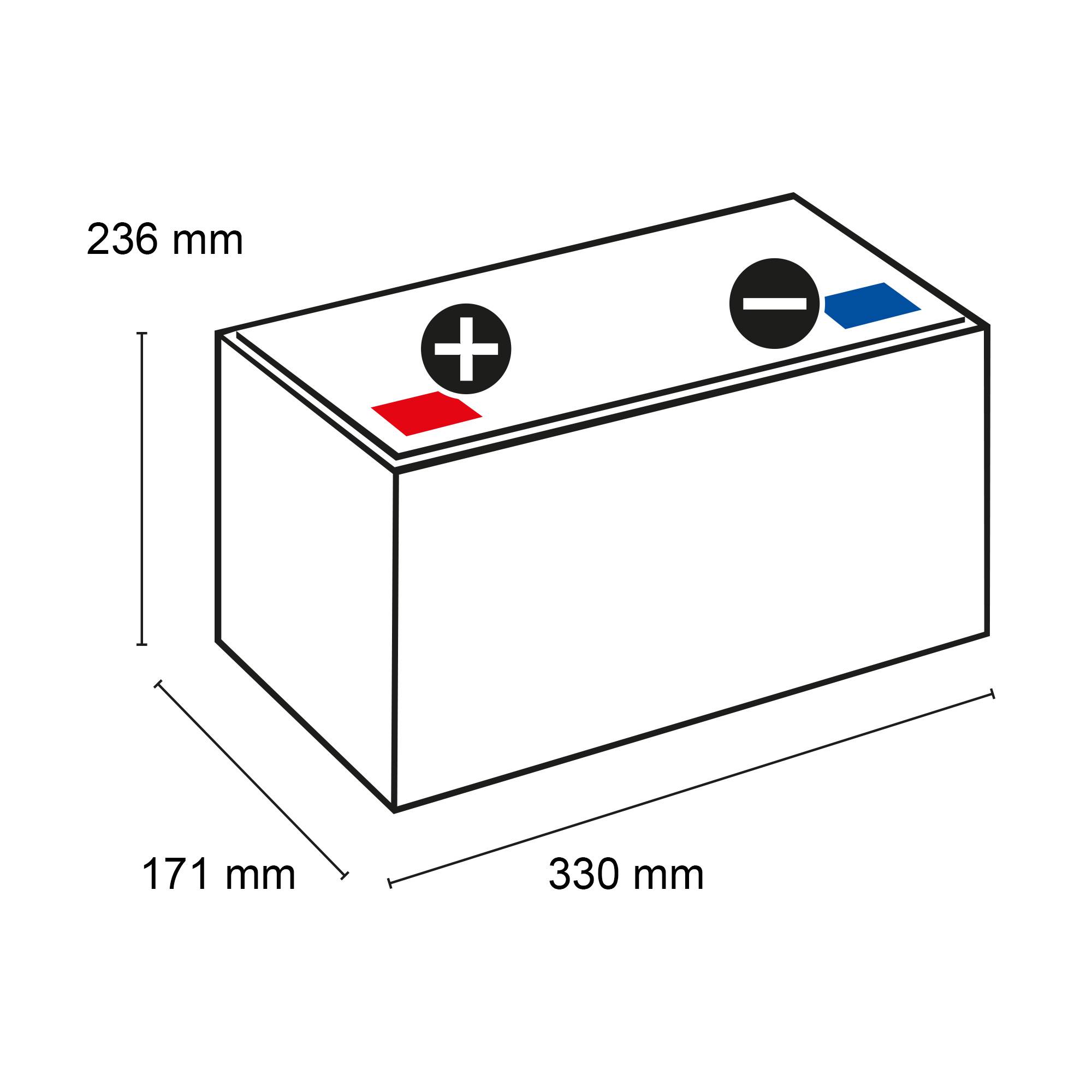 Exide Sonnenschein GF 12 076 V dryfit Blei Gel Antriebsbatterie 12V 76Ah (5h) VRLA-1
