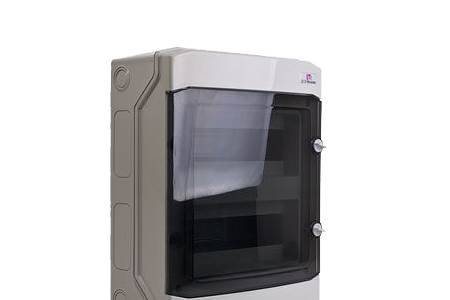 ETI 001101063 - Kunststoff-Verteilerkasten ECH-24PT mit transparenter Tür (2 Reihen | 400V | 63A | IP65)-1
