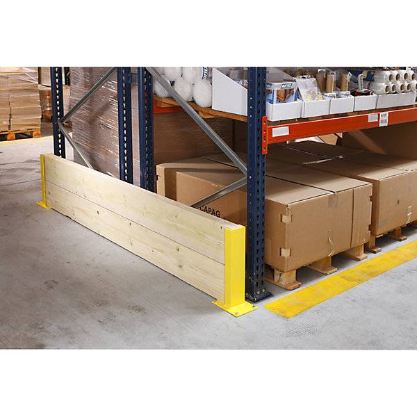 Rammschutz-Pfosten für 2 Bohlen Endelement. Etablissements Mottez & Cie SA 79714149-2