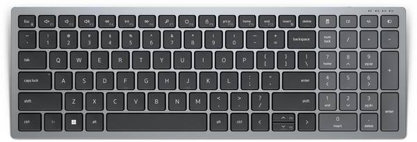 Dell KB740 - Tastatur - kompakt, mehrere Geräte - TL: Nordisch, QWERTY